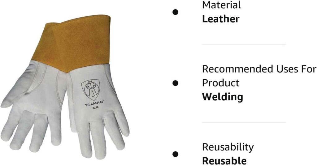 Tillman unisex adult Tig Welding Gloves R3SC34122981, White, X-Large Pack of 1 US