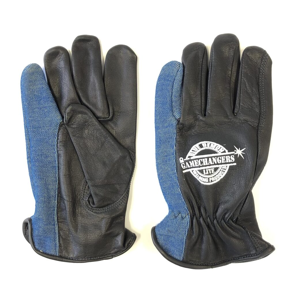 Blue Demon Gamechangers Shorties Welding Gloves, Large, Black