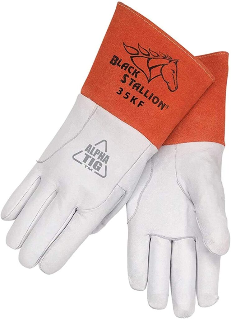 Revco BSX TIG Welding Gloves, Premium Grain Kidskin, Seamless Finger With Kevlar Stitching