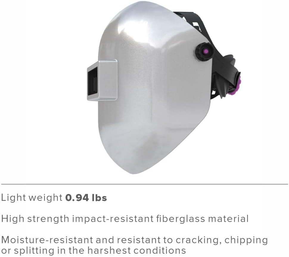 Tefuawe Flip Up Chopped Fiberglass Sugar Scoop Welding Helmet, Medium Cut top and Bottom Sugar Scoop Pipeline Welding Hood