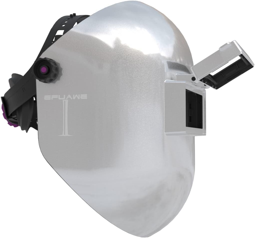 Tefuawe Flip Up Chopped Fiberglass Sugar Scoop Welding Helmet, Medium Cut top and Bottom Sugar Scoop Pipeline Welding Hood