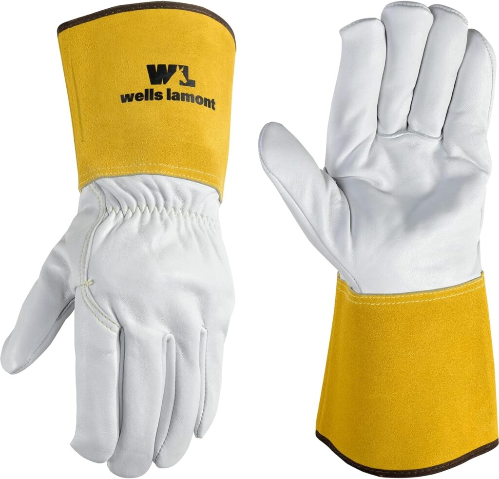 Wells Lamont mens 1053 Welding Gloves, White, Large US