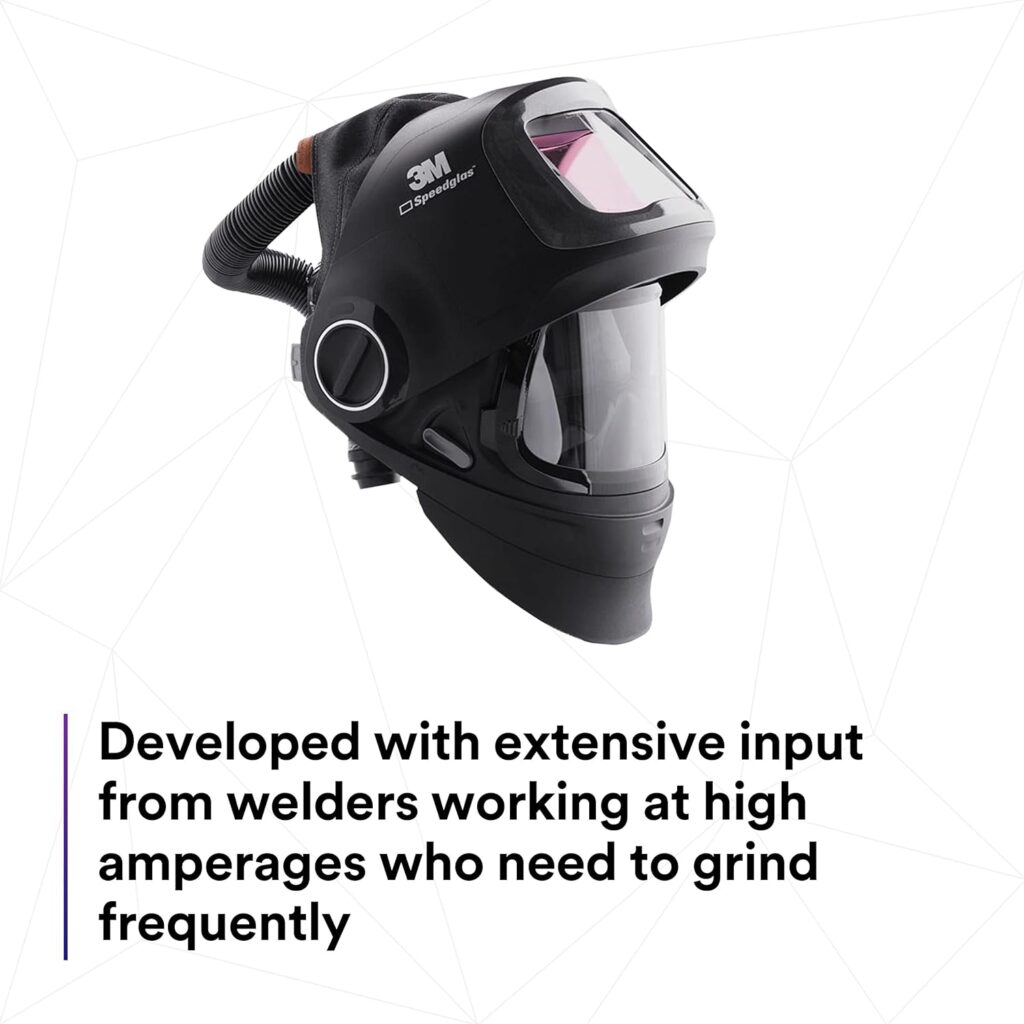 3M Speedglas Heavy-Duty Welding Helmet G5-01 with G5-01TW ADF and Adflo High-Altitude PAPR Assembly, Bluetooth, Natural Color Technology, 46-1101-30i , Black