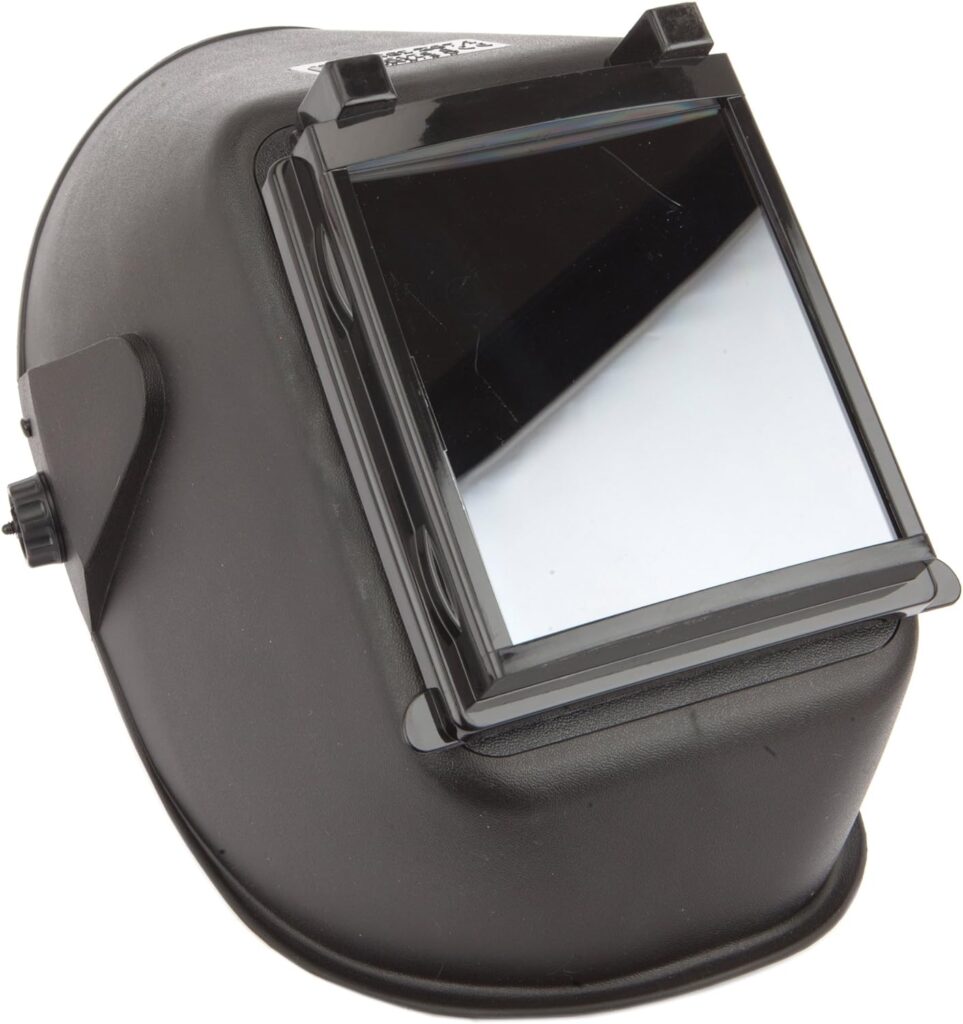 Forney 55672 Welding Helmet, Bandit III Flip Front, Shade-10,Black, Medium