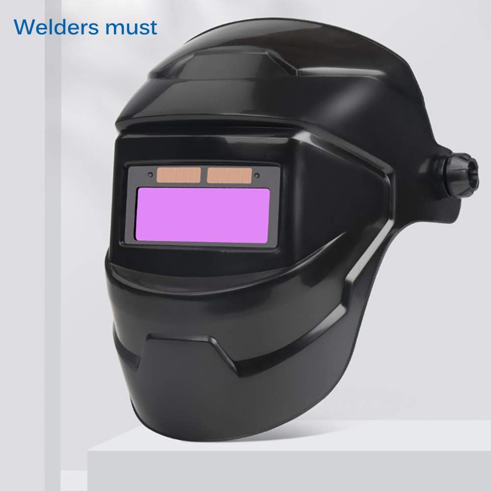 Large Viewing Screen Welding Mask, DEECOZY True Color Solar Automatic Dimming Color Changing Head-Mounted Welding Mask for Grinding Welder