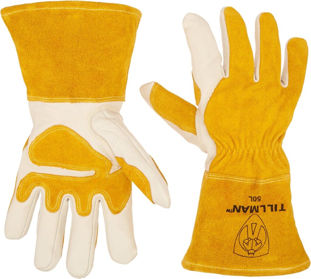 Tillman 50 Top Grain Split Cowhide Fleece Lined MIG Welding Gloves