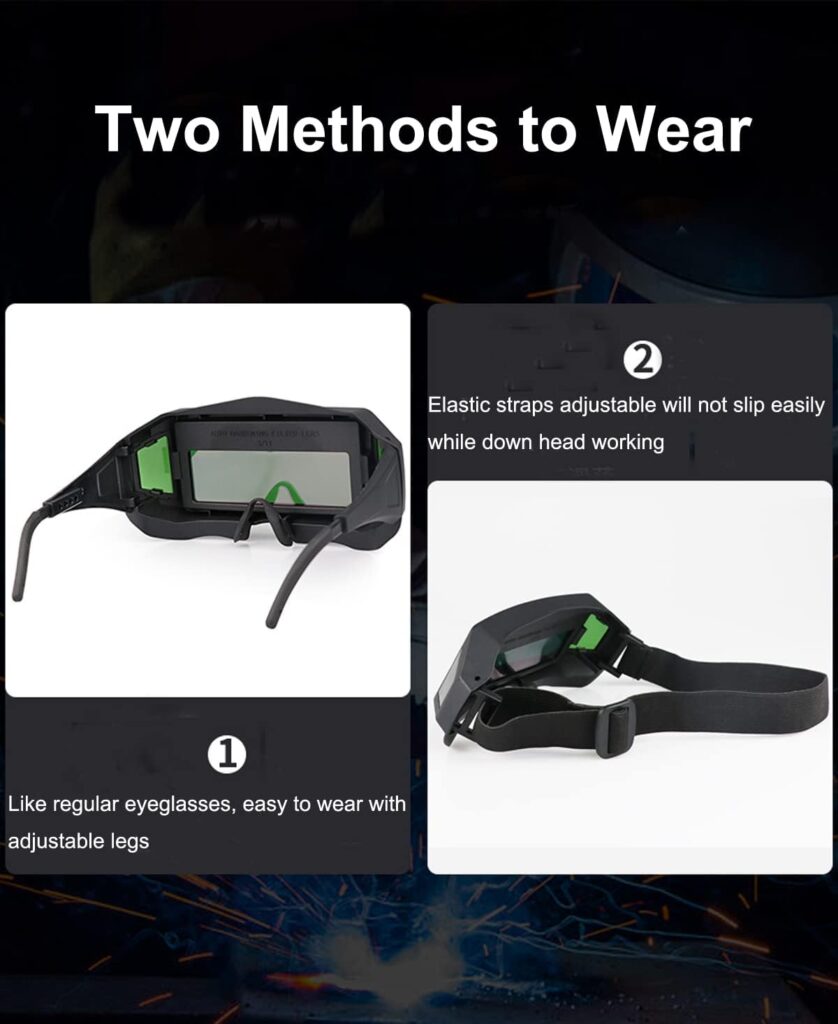 Panoramic View Welding Glasses True Color Auto Darkening Welding Goggles Welder Safety Eye Protection Mask Helmet Accessories