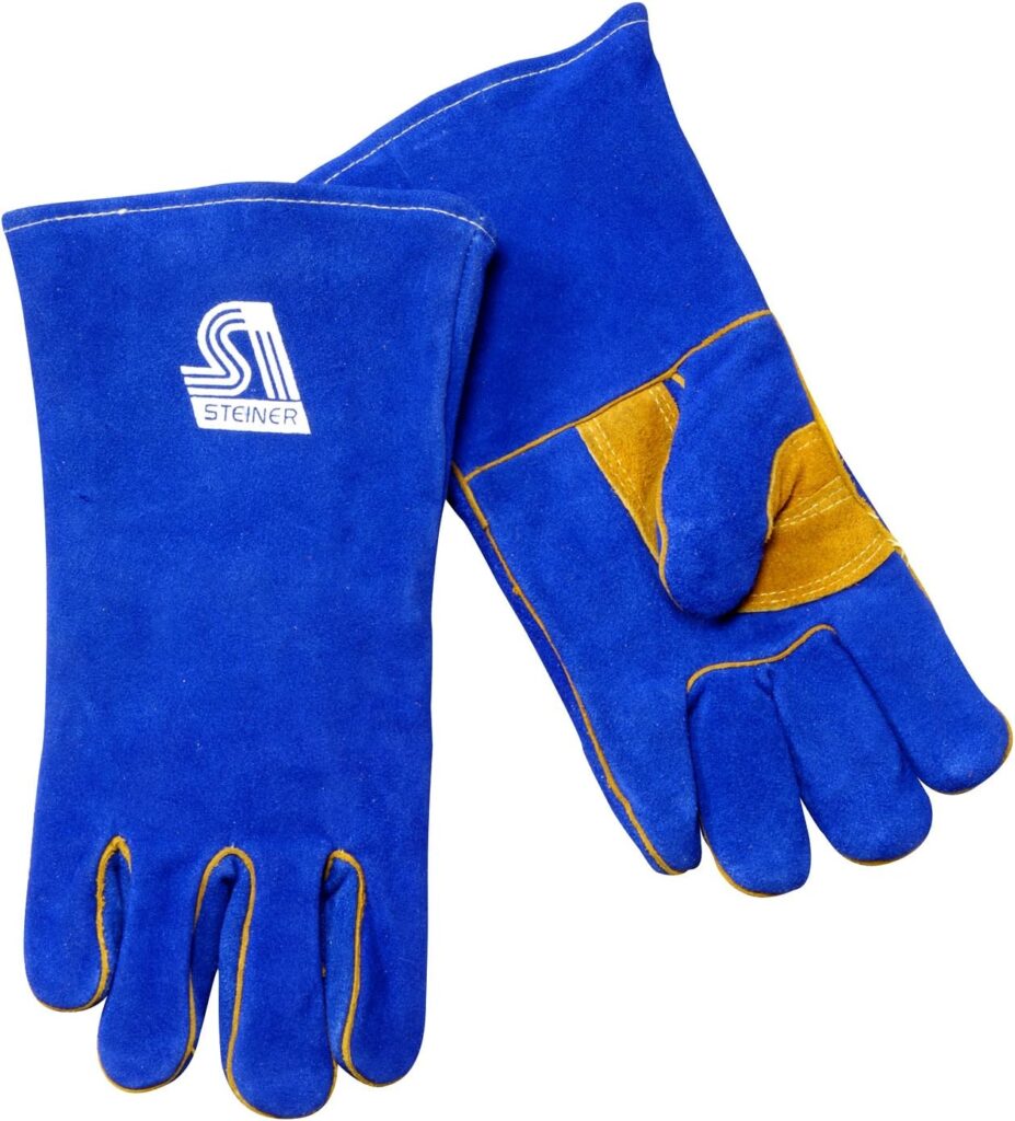 Welding Gloves, L, 14 In. L, Side Split, PR