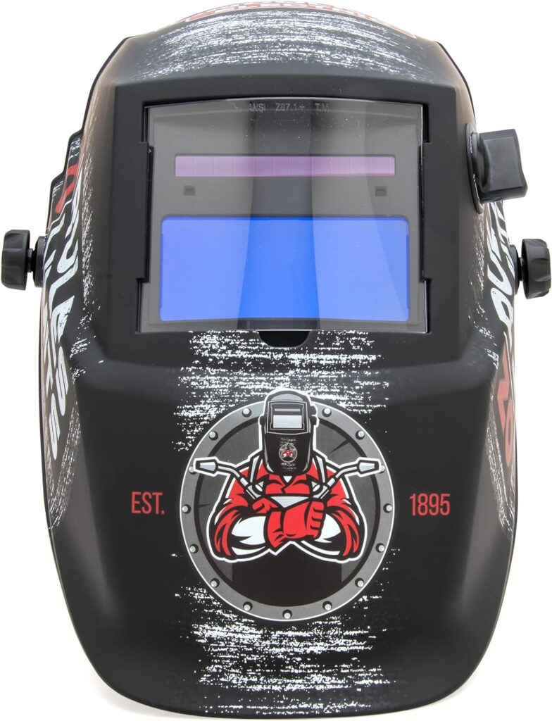 Lincoln Electric No Rules No Limits Welding Helmet K4983-1, Auto Darkening, Lightweight Weld Headgear, Shade 7-13, Grind Mode, Use for Stick, TIG, Pulsed TIG, MIG, Pulsed MIG, Flux Core, Gouging