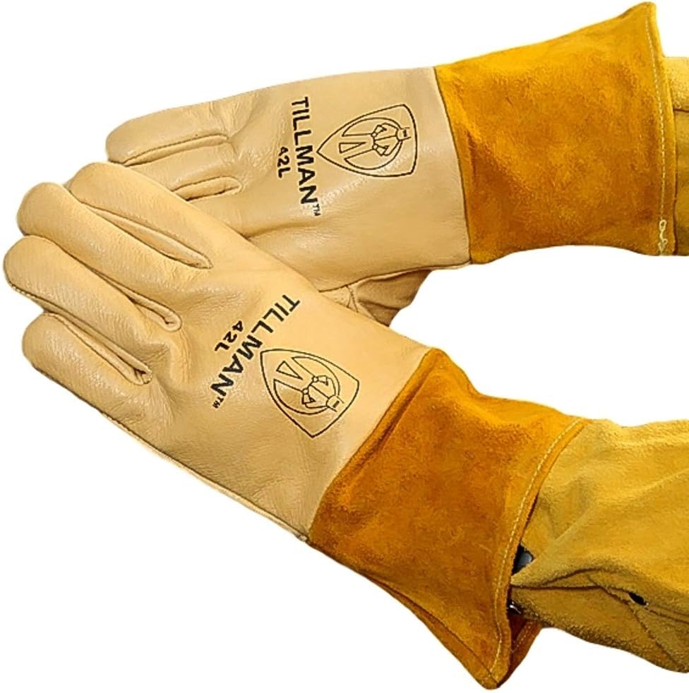 Tillman Welding Safety Gloves, 42m, Tan