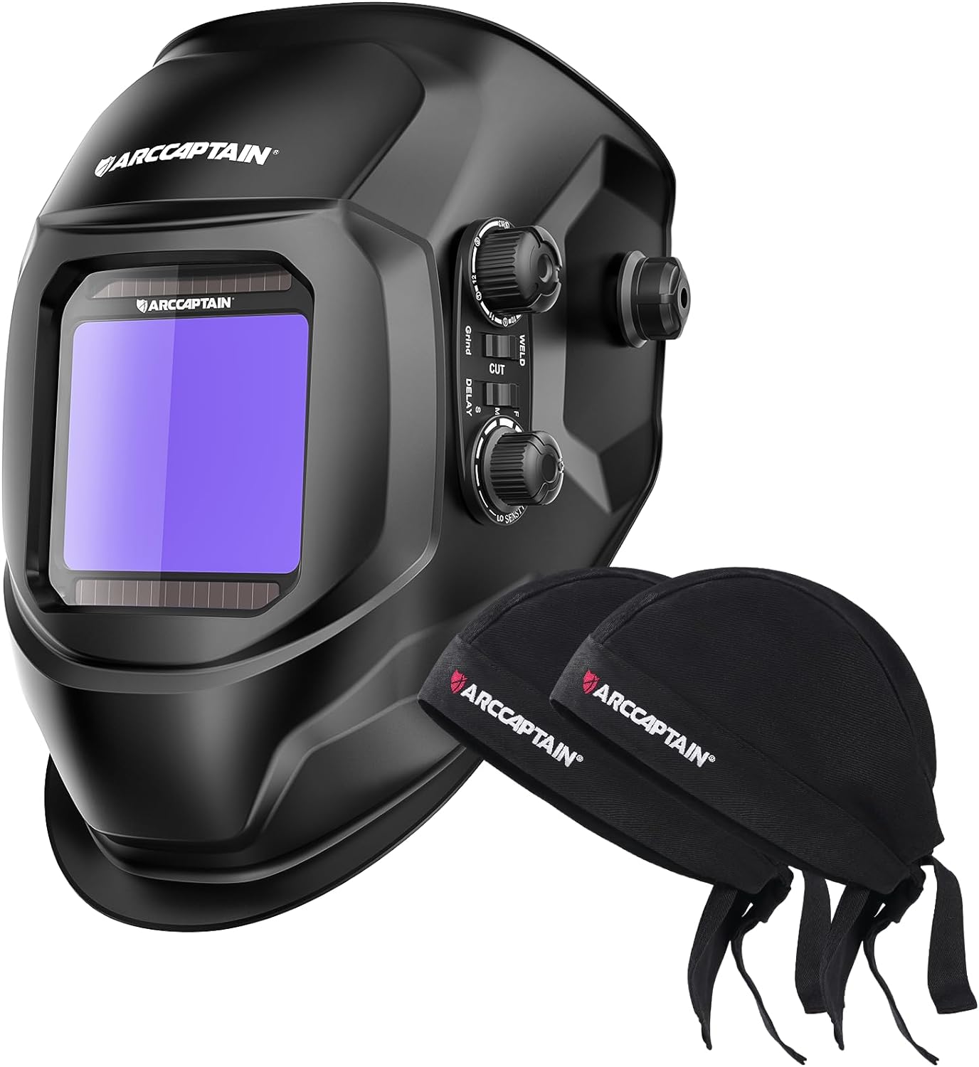 ARCCAPTAIN Welding Helmet With Headgear - Complete Welding Protection Set