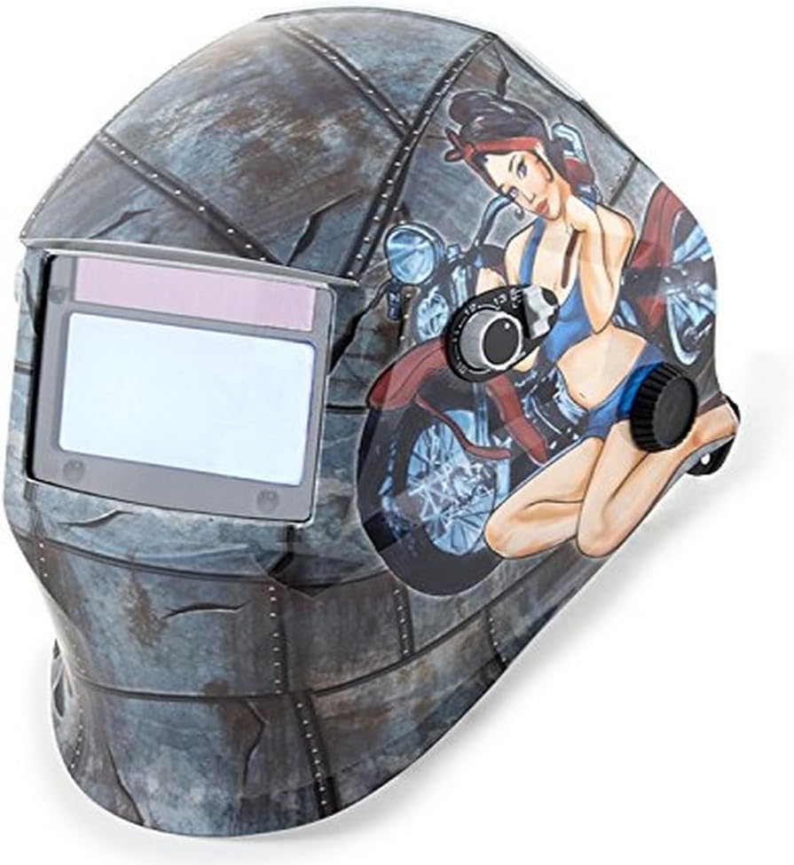 Shop Iron 45000 Solar Powered Auto Darkening Welding Helmet, Factory