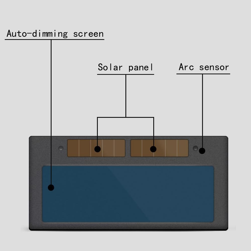 Solar auto-dimming welding helmet filter lens pack of 2, auto-dimming filter, 3/11, 4-1/4X 2, fits most standard welder helmets
