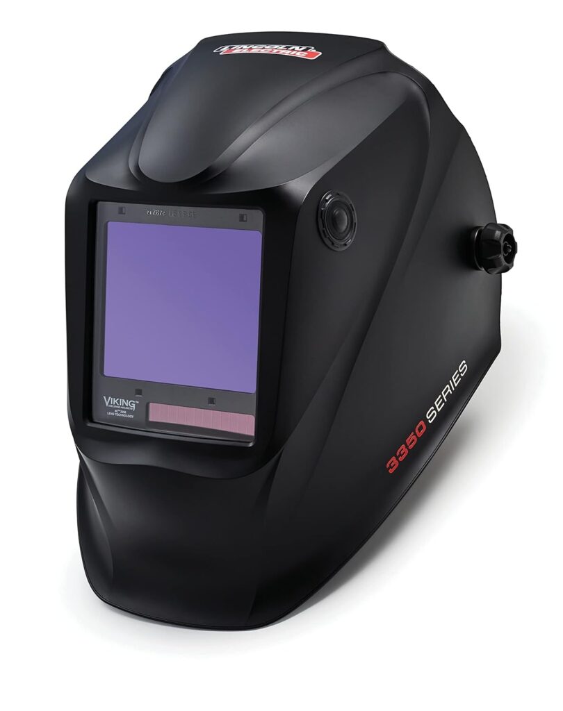 Lincoln Electric K3034-4 VIKING 3350 Auto Darkening Welding Helmet with 4C Lens Technology, Matte Black, extra large