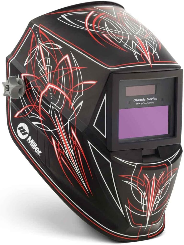 Miller 287815 Classic Series Auto Darkening Welding Helmet with ClearLight Lens, Rise