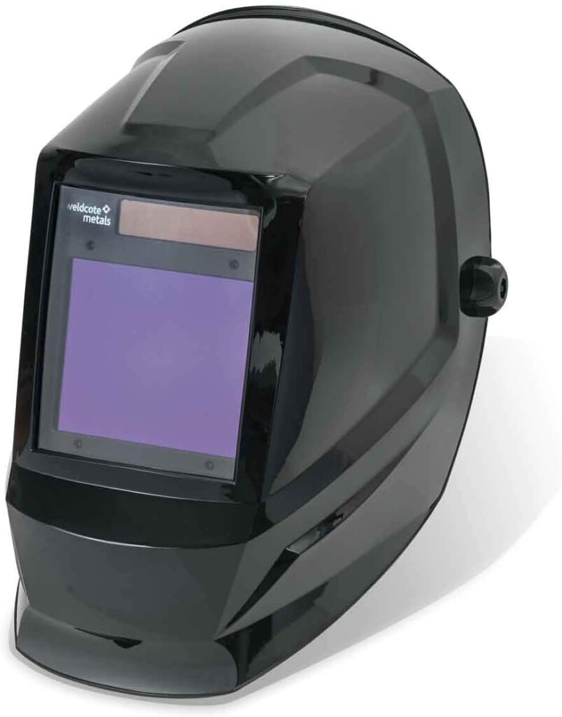 Weldcote Metals Ultraview Auto Darkening Welding Helmet Shades 5-9 and 9-13, Black